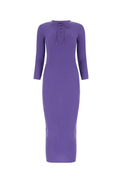 Moschino Purple Wool Dress Nd  Donna 40