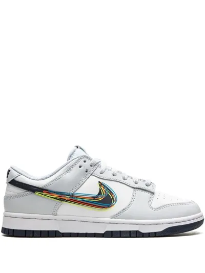 Nike Dunk Low "3d Swoosh" Sneakers In Weiss