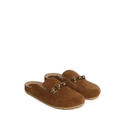 Etro Suede Clog Sandals