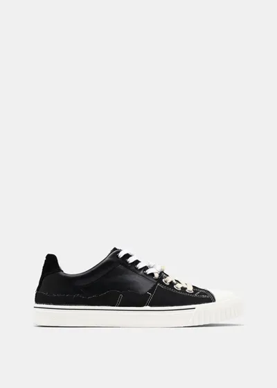 Maison Margiela Evolution Sneakers In Leather In Black