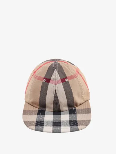 Burberry Reversible Vintage Check Baseball Cap In Archive Beige