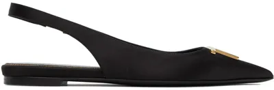 Tom Ford Black Slingback Ballerina Flats