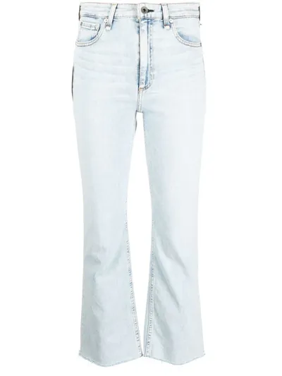 Rag & Bone Blue Cropped Denim Jeans