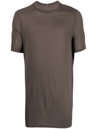 Rick Owens Level Longline T-shirt In Braun