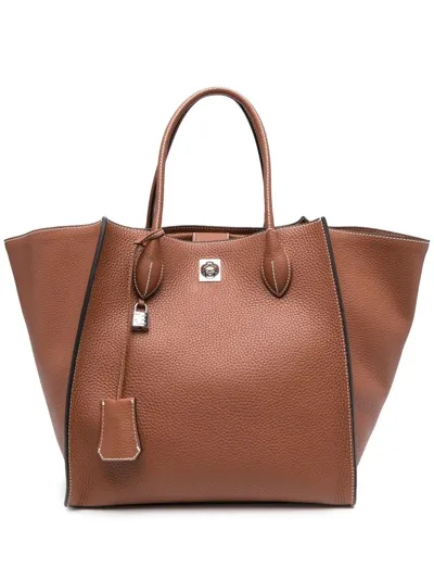 Ermanno Scervino Maggie Large Shopper Tote In Braun