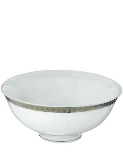 Christofle Malmaison Porcelain Chinese Soup Bowl In White