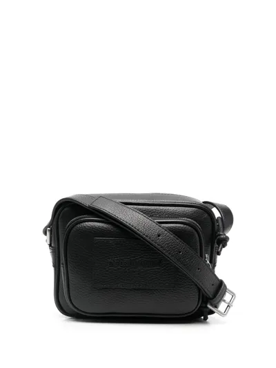 Emporio Armani Multi-pocket Crossbody Messenger Bag In Grey