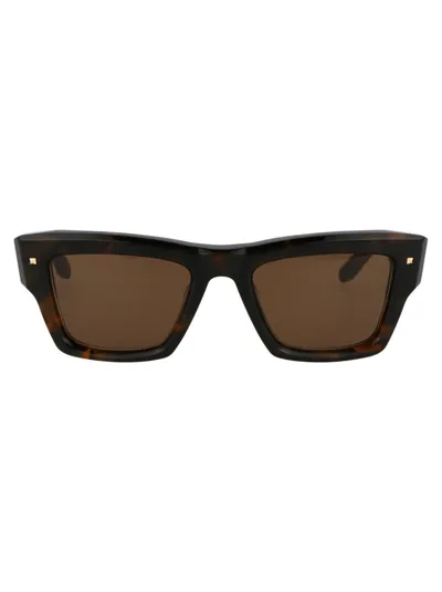 Valentino Eyewear Square Frame Sunglasses In Multi