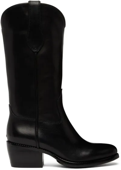 Rag & Bone Black Rb Cowboy Boots In Blk