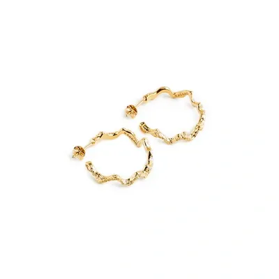 Ragbag Gold-plated Silver Hoop Earrings