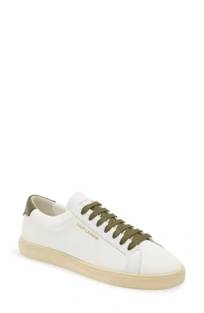 Saint Laurent Andy Low Top Sneaker In White