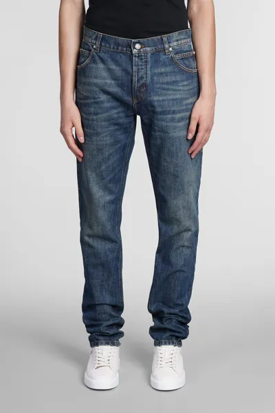 Balmain Jeans In Blue Denim