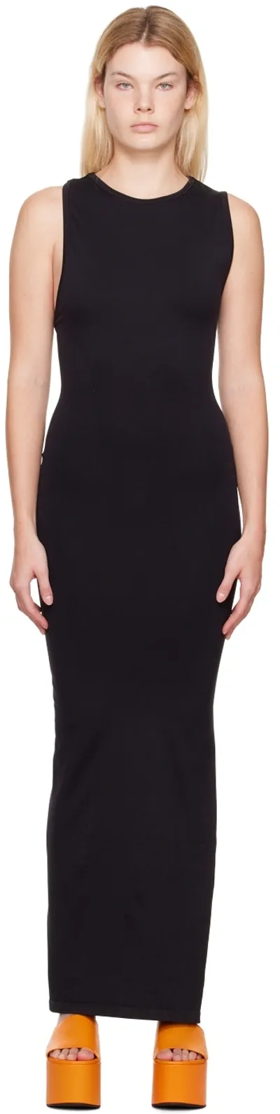 Simon Miller Lou Open-back Jersey Maxi Dress In Black