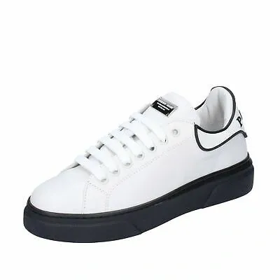 Pre-owned Philipp Plein Damen Schuhe  39 Eu Sneakers Weiss Leder Bf351-39