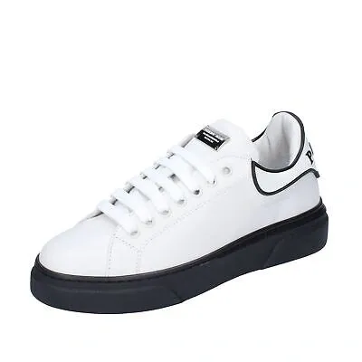 Pre-owned Philipp Plein Damen Schuhe  36 Eu Sneakers Weiss Leder Bf351-36