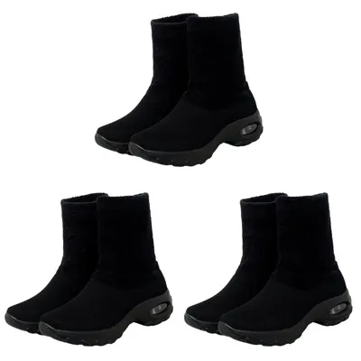 Pre-owned Markenlos 3 Paar Frauen Schneeschuhe Haltbare Herbststiefel Allgleichstiefel Schuhe Für Da