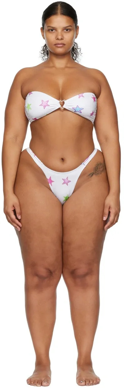 Dos Swim Ssense Exclusive White Kaz & Rio Bikini In Coco