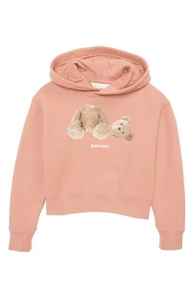 Palm Angels Palm Angel Kids Girls Pink Sweatshirt With Classic Overlogo Print