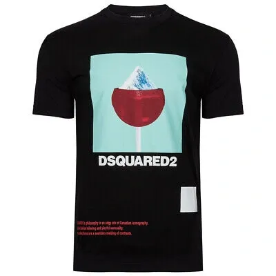 Pre-owned Dsquared2 Herren T-shirts S71gd0948 S22427 900 T-shirt