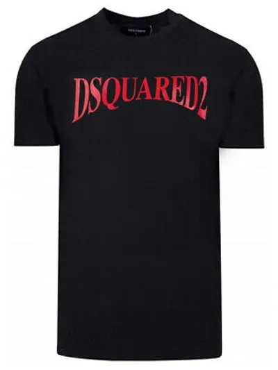 Pre-owned Dsquared2 Herren T-shirts S74gd0582 S21600 900 T-shirt