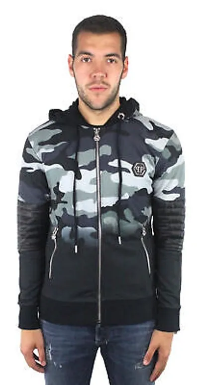 Pre-owned Philipp Plein Herren Kapuzenpullover Mjb0110 Raiden Cm99 Kapuzenpullover