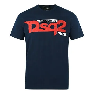 Pre-owned Dsquared2 Herren T-shirts S74gd0725 S22427 478 T-shirt