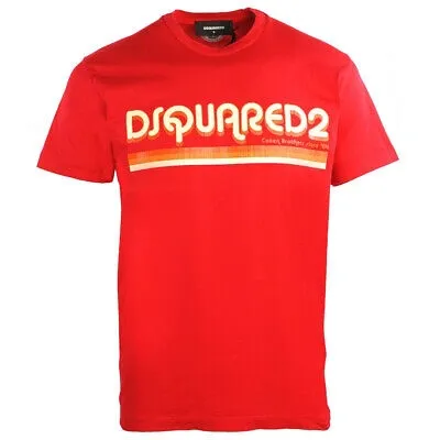 Pre-owned Dsquared2 Herren T-shirts S71gd0887 S22427 312 T-shirt