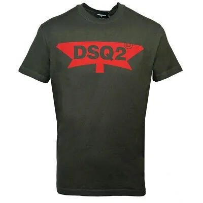 Pre-owned Dsquared2 Herren T-shirts S71gd0698 S22427 814 T-shirt