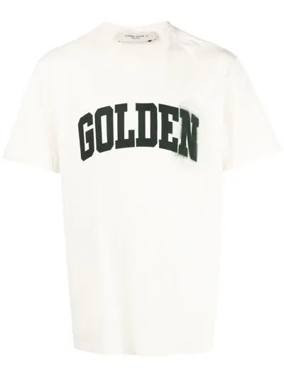 Golden Goose Logo-print Cotton T-shirt In White