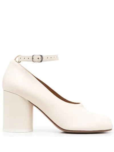 Maison Margiela Tabi Ankle-strap Pumps In White