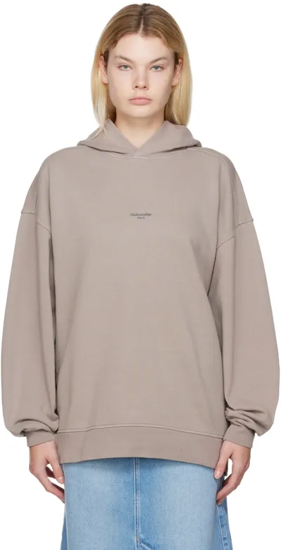 Holzweiler Gray W. Paradise Oslo Hoodie In 1106 Taupe