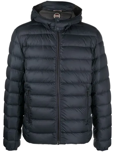 Colmar Quilted Zip-up Hooded Jacket In Black