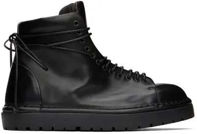 Marsèll Black Gomme Pallottola Lace-up Boots In Nero