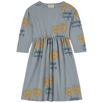 The Campamento Kids Blue Flowers Allover Dress