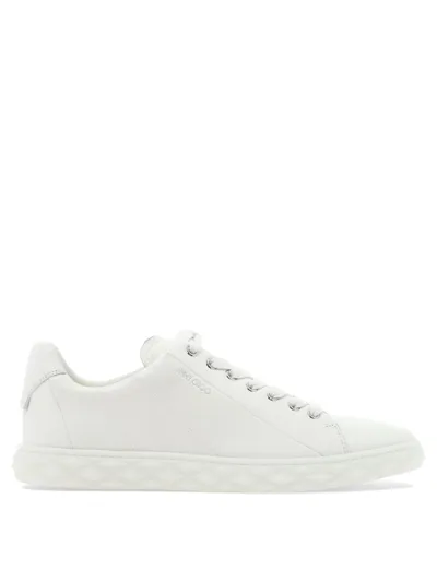 Jimmy Choo Diamond Light Low-top Sneakers In White