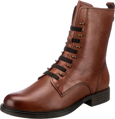 Pre-owned Tamaris Neu  Schnürstiefeletten 20700501 Für Damen Cognac