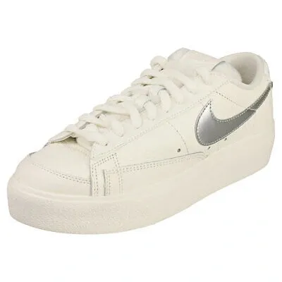 Pre-owned Nike Blazer Low Platform Damen White Sneaker Mode - 39 Eu