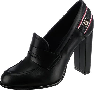 Pre-owned Tommy Hilfiger Neu  Loafer-pumps 21787260 Für Damen Schwarz