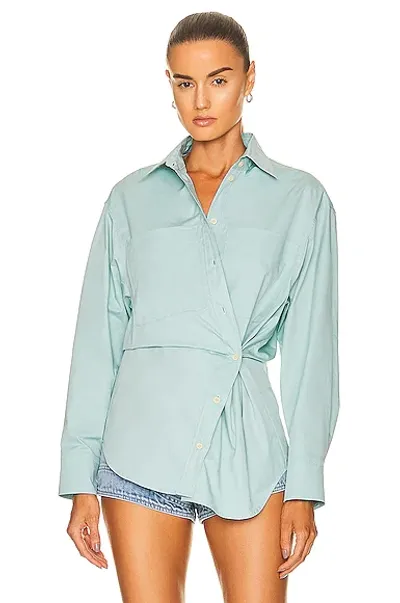 Isabel Marant Blue Orixia Shirt In Ice Blue