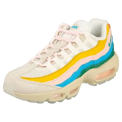 Pre-owned Nike Air Max 95 Damen White Multicolour Sneaker Mode - 40 Eu