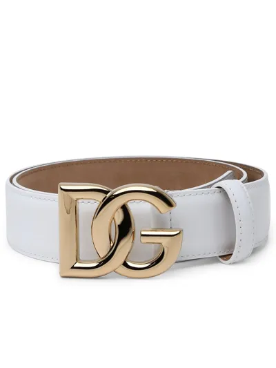 Dolce & Gabbana Dg Logo In White