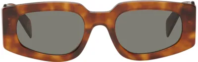 Retrosuperfuture Tortoiseshell Tetra Sunglasses In Havana Diversa