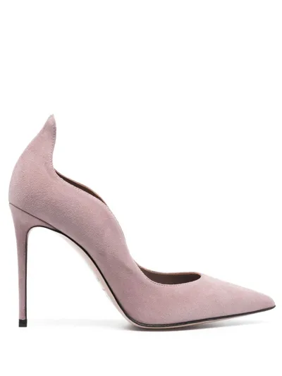 Le Silla 125mm Ivy Suede Pumps In Rosa