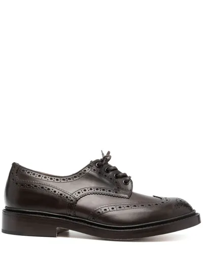 Tricker's Black Bourton Leather Derby Shoes