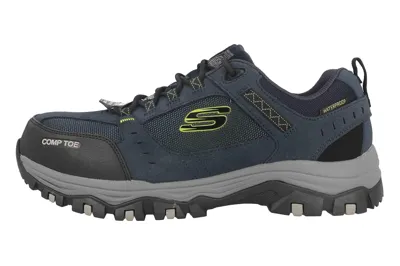 Pre-owned Skechers Arbeitsschuhe Greetah Herrenschuhe Übergrössen Blau