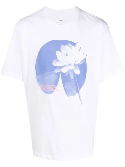 Oamc Graphic Print T-shirt In 白色