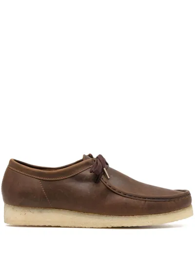 Clarks Originals Front Lace-up Fastening Derby Shoes In Brown