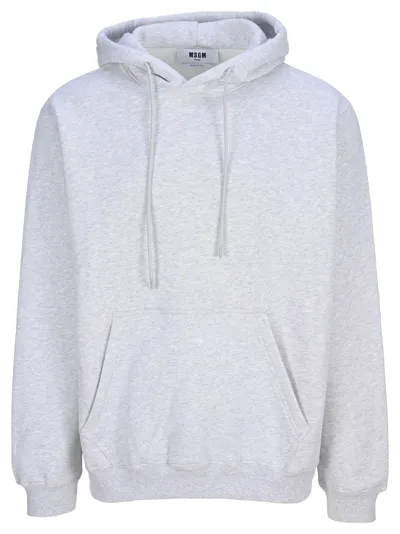 Msgm Hoodie In Grey