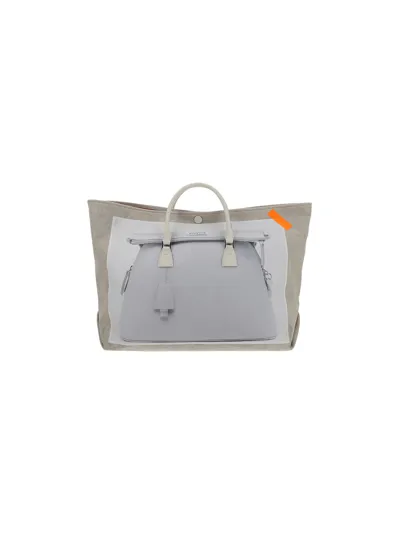 Maison Margiela New Printed Shopper Bag In Multi