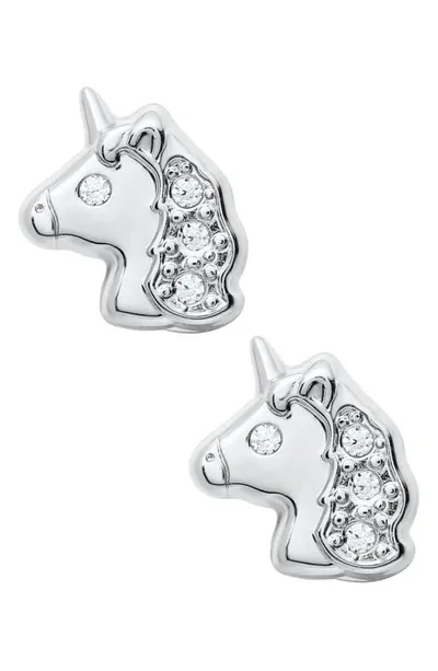 Mignonette Kids' Sterling Silver Unicorn Stud Earrings